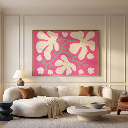 Abstract Floral Canvas Wall Art