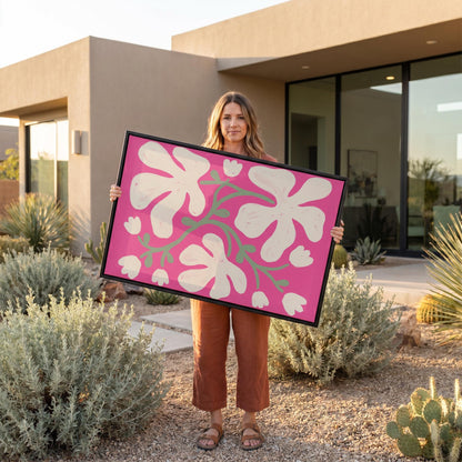 Abstract Floral Canvas Wall Art