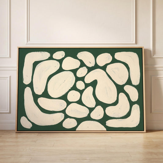 Abstract Organic Shapes Canvas Wall Art