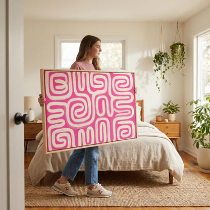 Abstract Swirl Canvas Wall Art