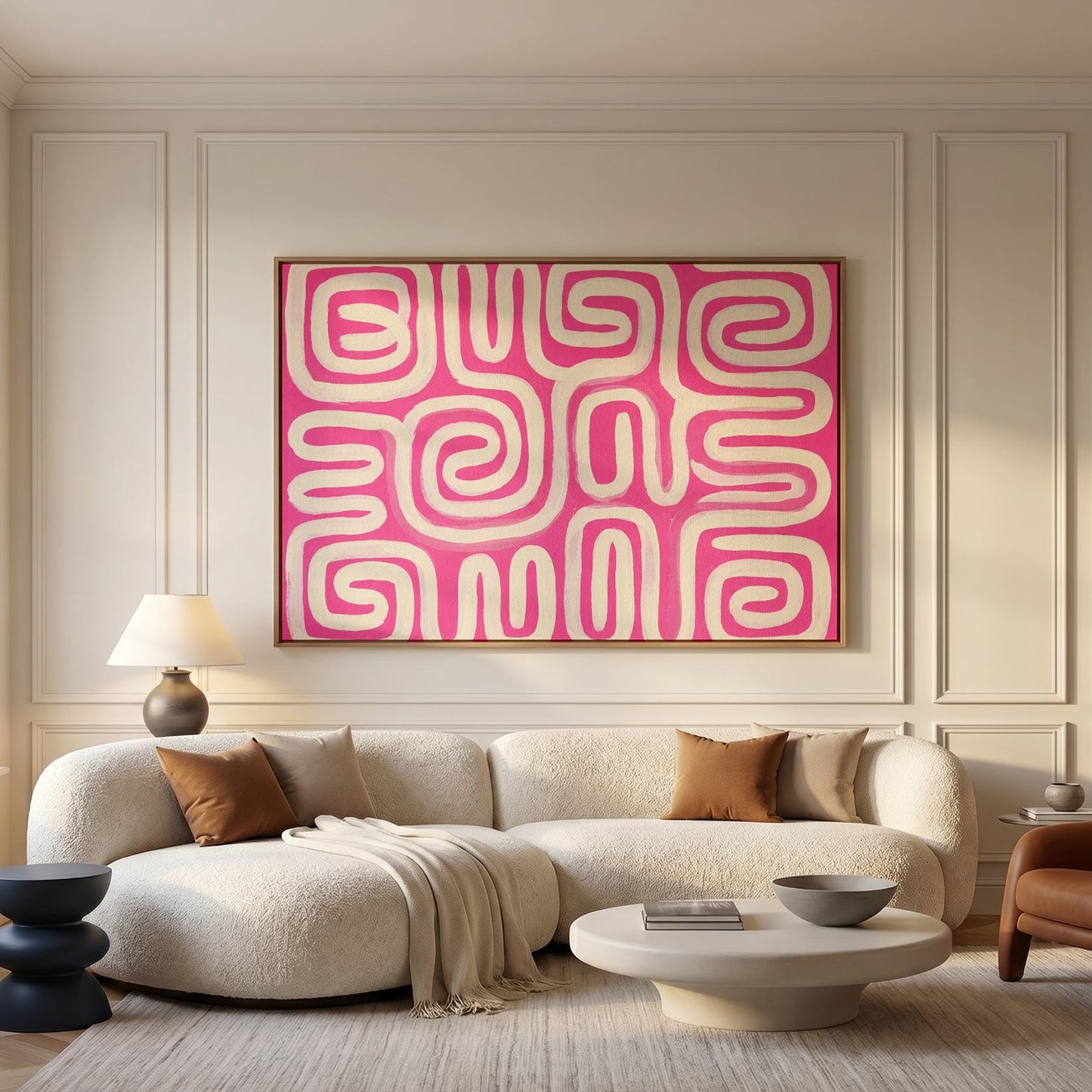 Abstract Swirl Canvas Wall Art