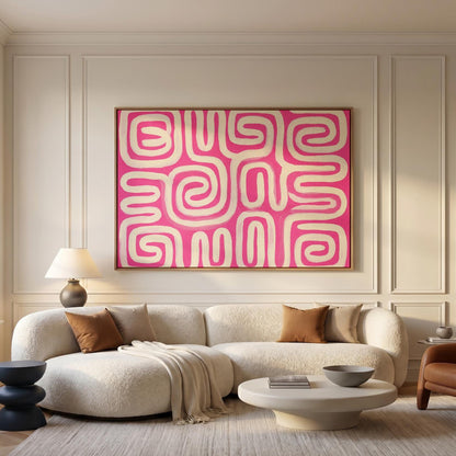 Abstract Swirl Canvas Wall Art