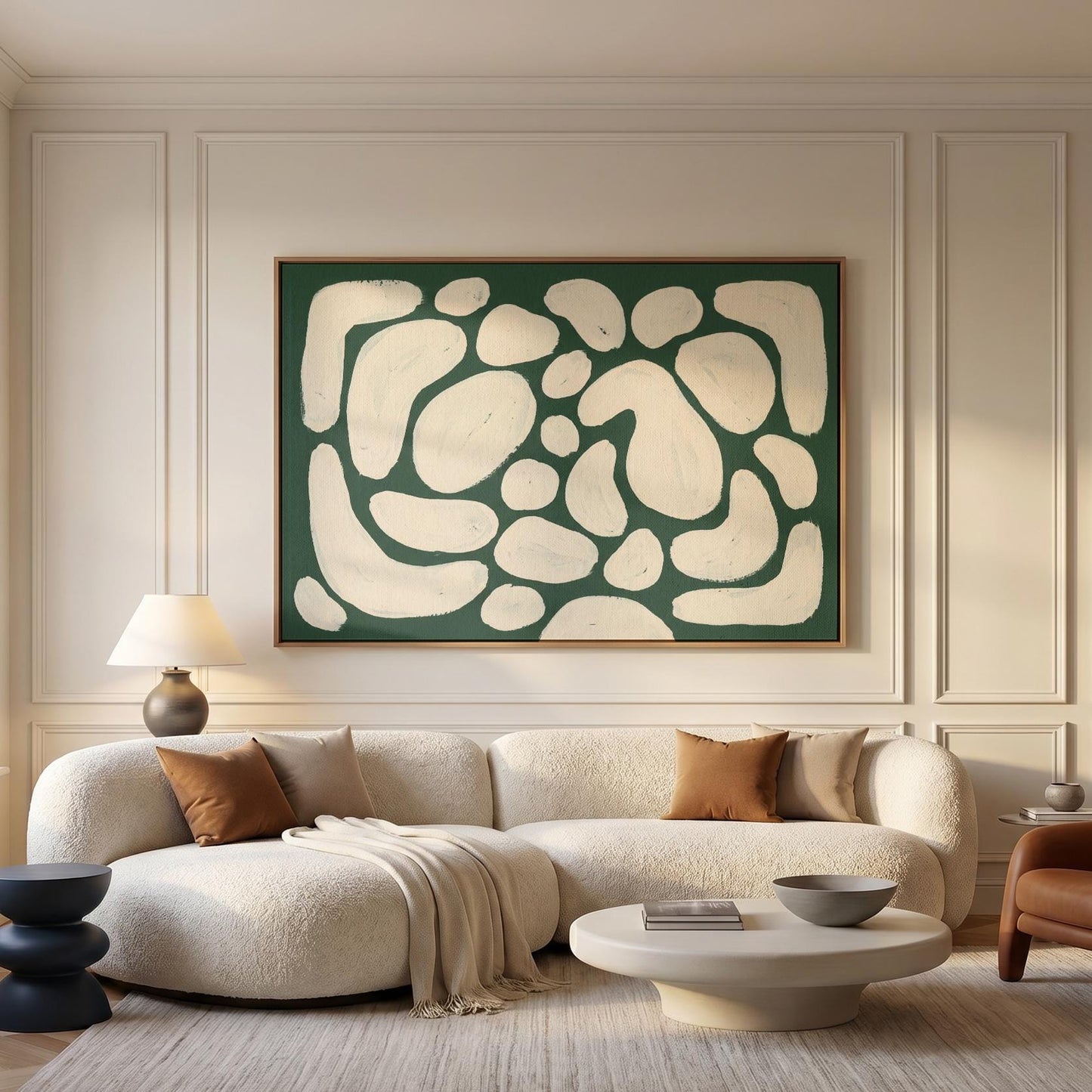 Abstract Organic Shapes Canvas Wall Art