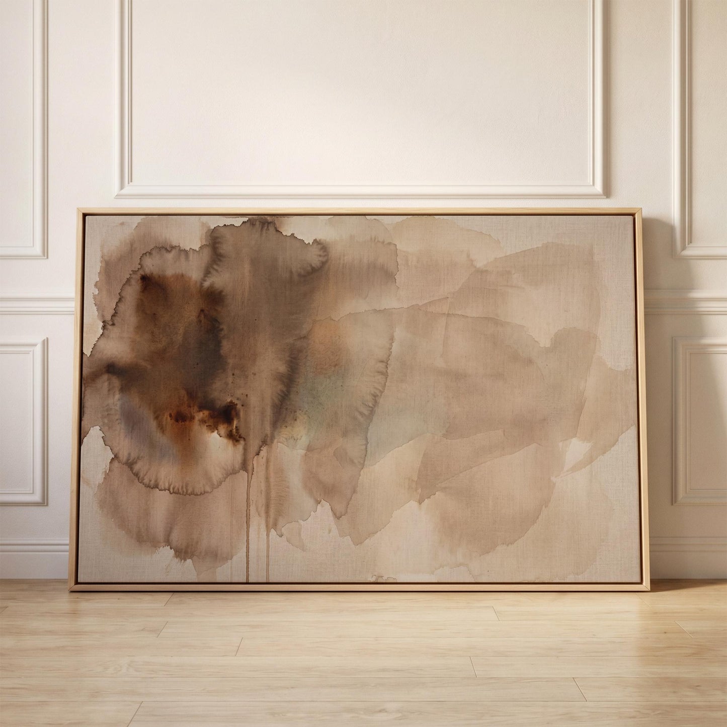 Abstract Watercolor Bloom Canvas Wall Art