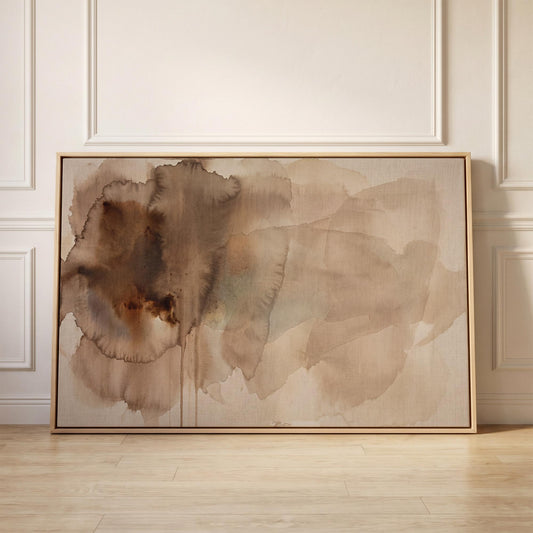 Abstract Watercolor Bloom Canvas Wall Art