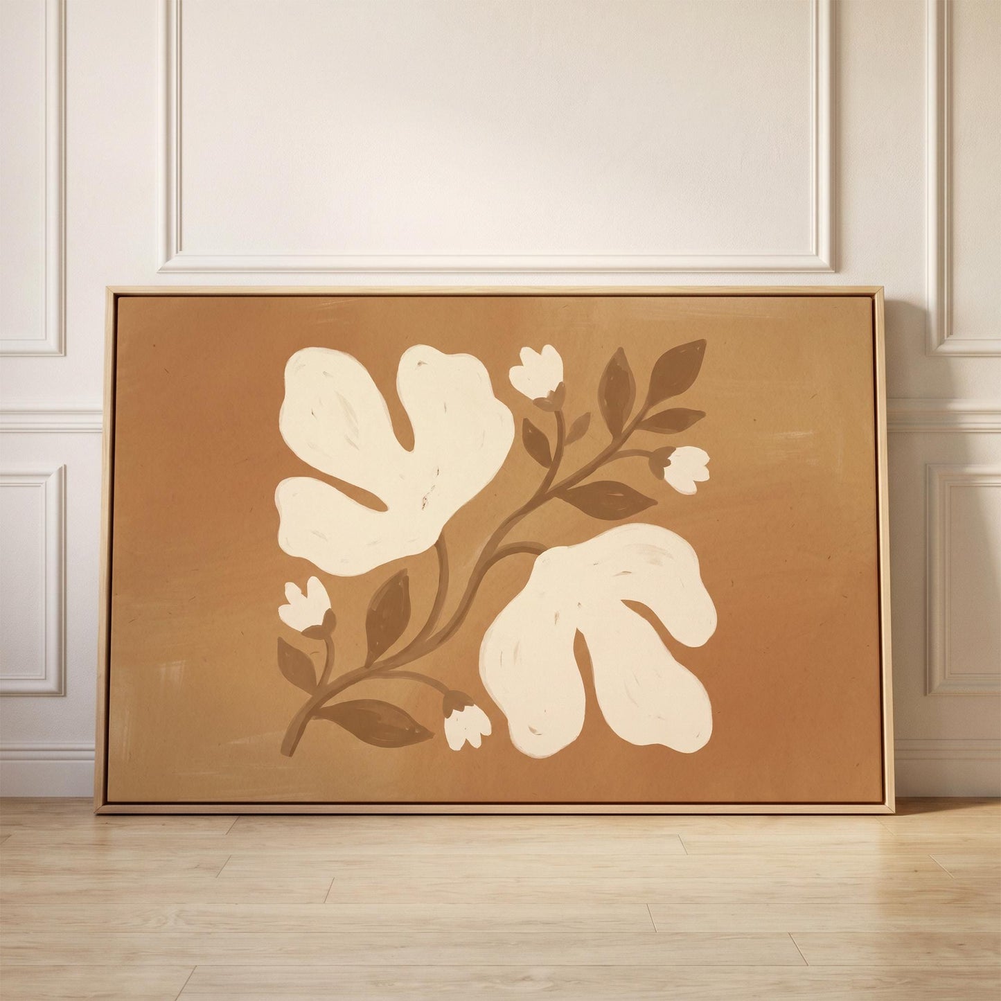 Abstract Floral Canvas Wall Art