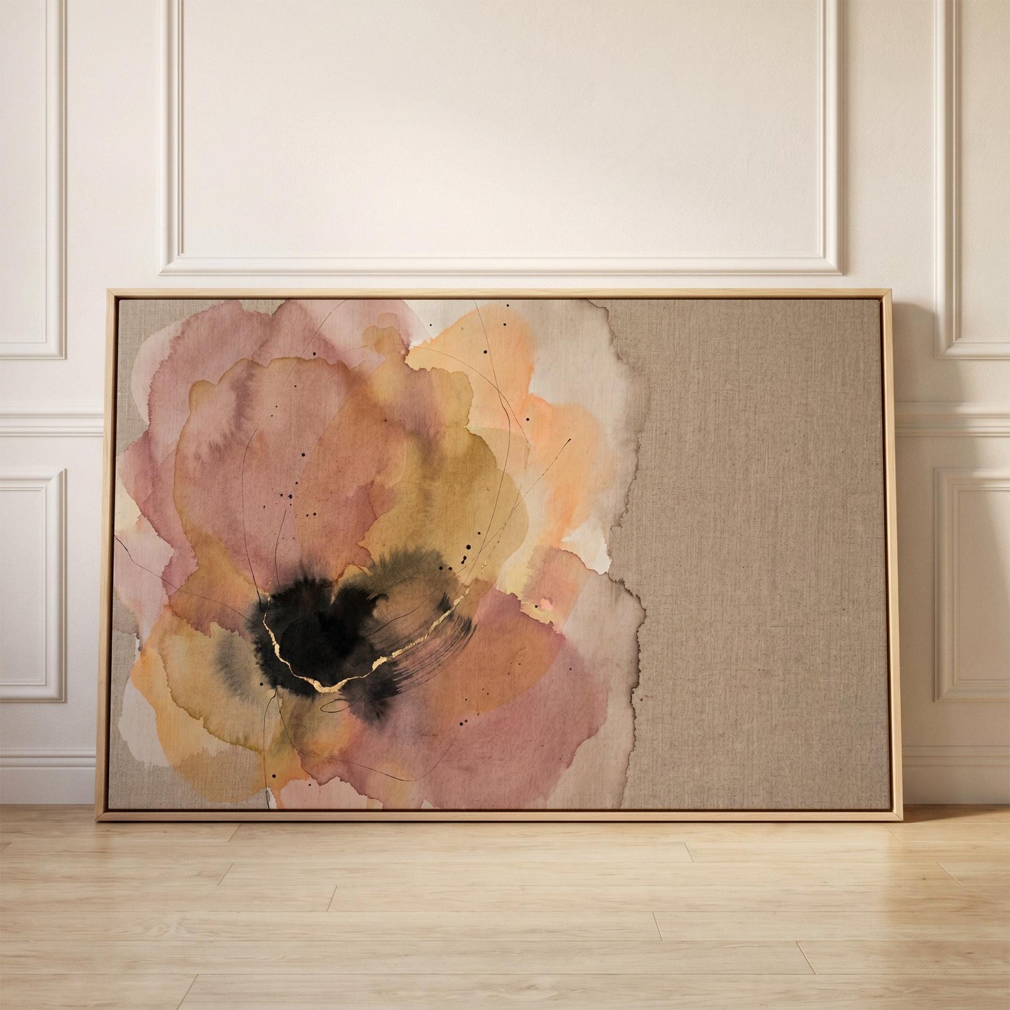 Abstract Floral Canvas Wall Art