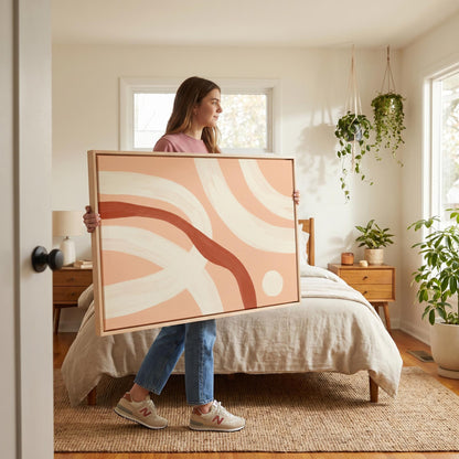 Abstract Curves Canvas Wall Art