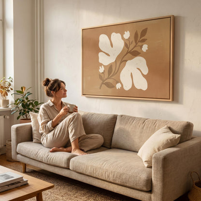 Abstract Floral Canvas Wall Art