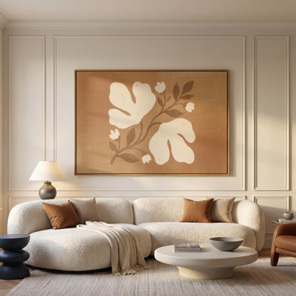 Abstract Floral Canvas Wall Art