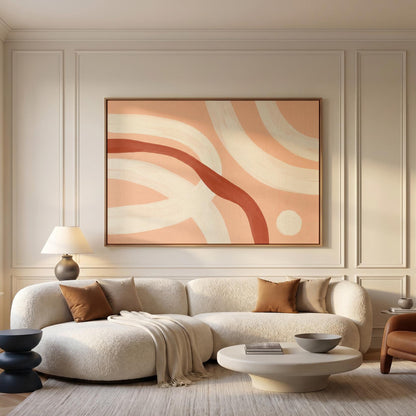 Abstract Curves Canvas Wall Art