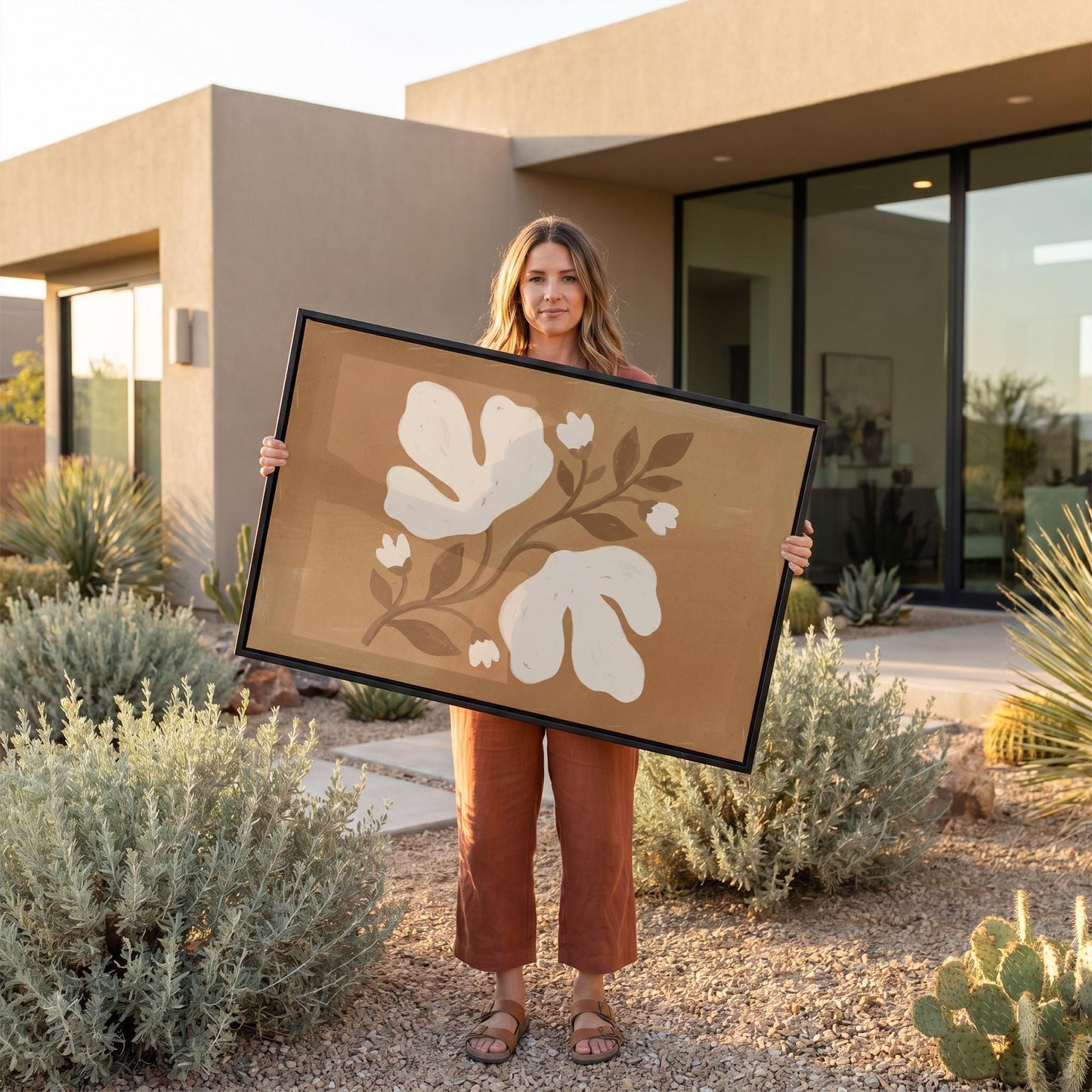 Abstract Floral Canvas Wall Art