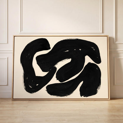 Abstract Brushstroke Canvas Wall Art