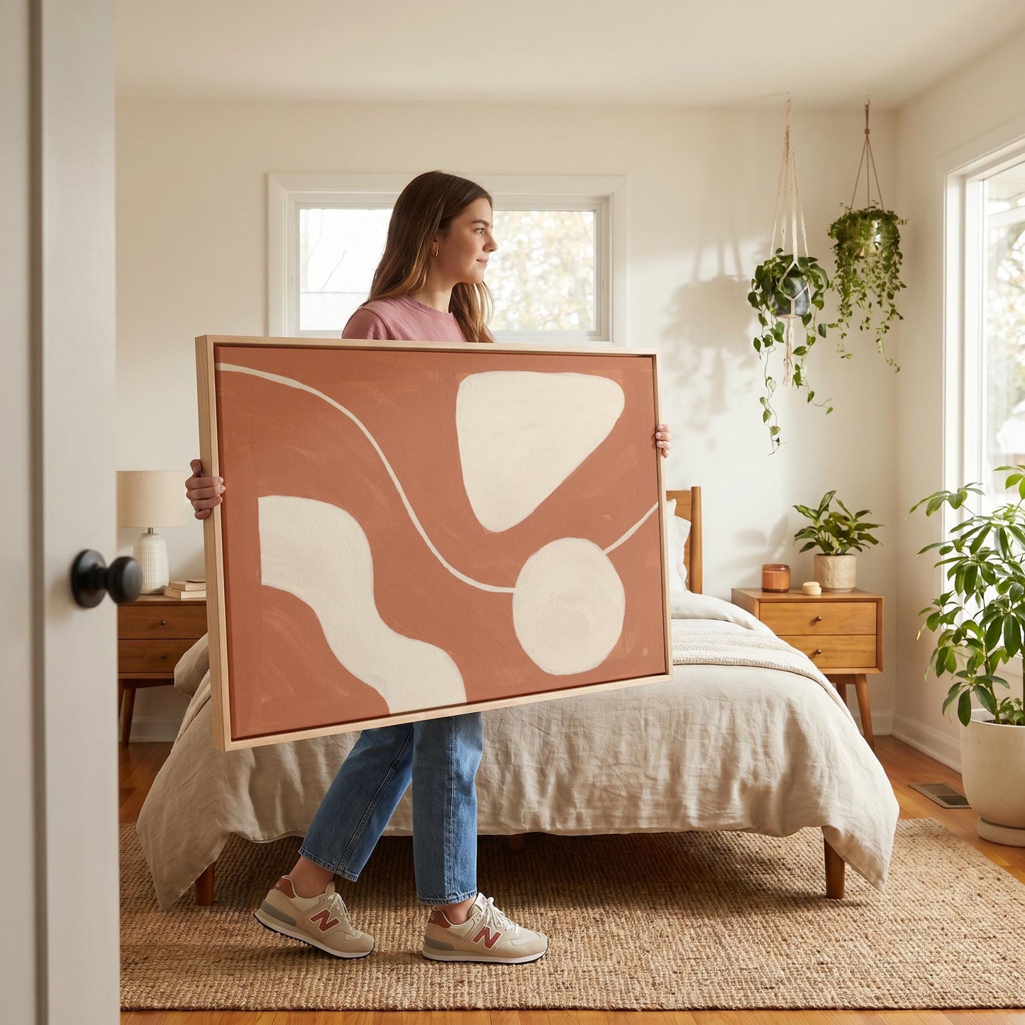 Abstract Organic Shapes Canvas Wall Art
