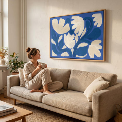 Abstract Floral Canvas Wall Art