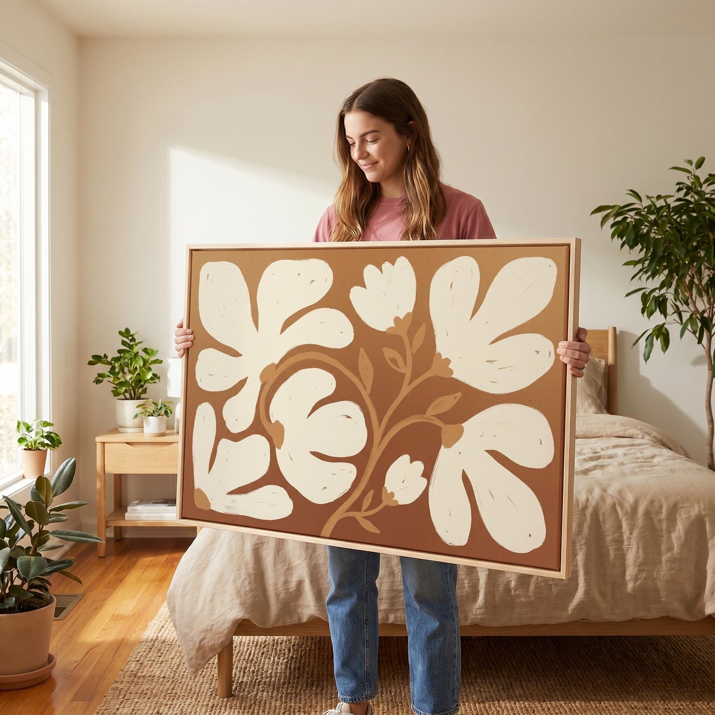 Floral Vine Canvas Wall Art