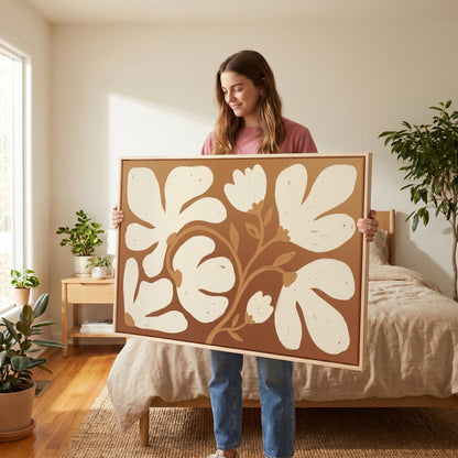 Floral Vine Canvas Wall Art