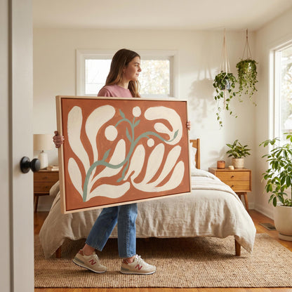 Abstract Botanical Canvas Wall Art