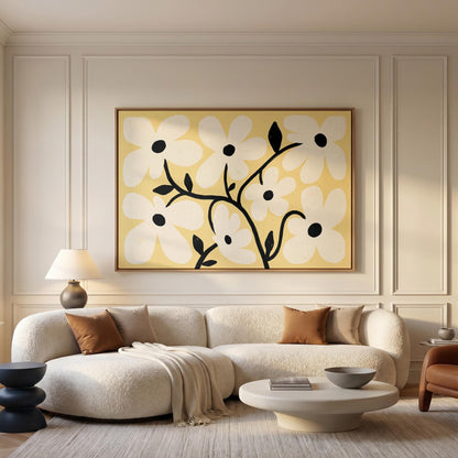 Daisy Flower Canvas Wall Art