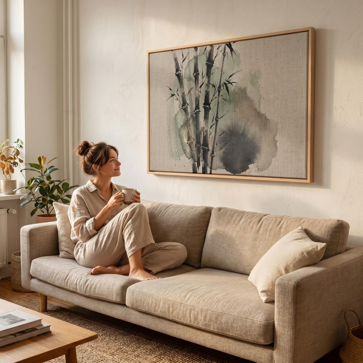 Bamboo Canvas Wall Art