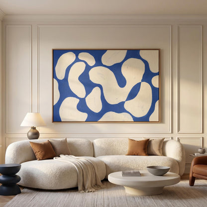 Abstract Organic Shapes Canvas Wall Art