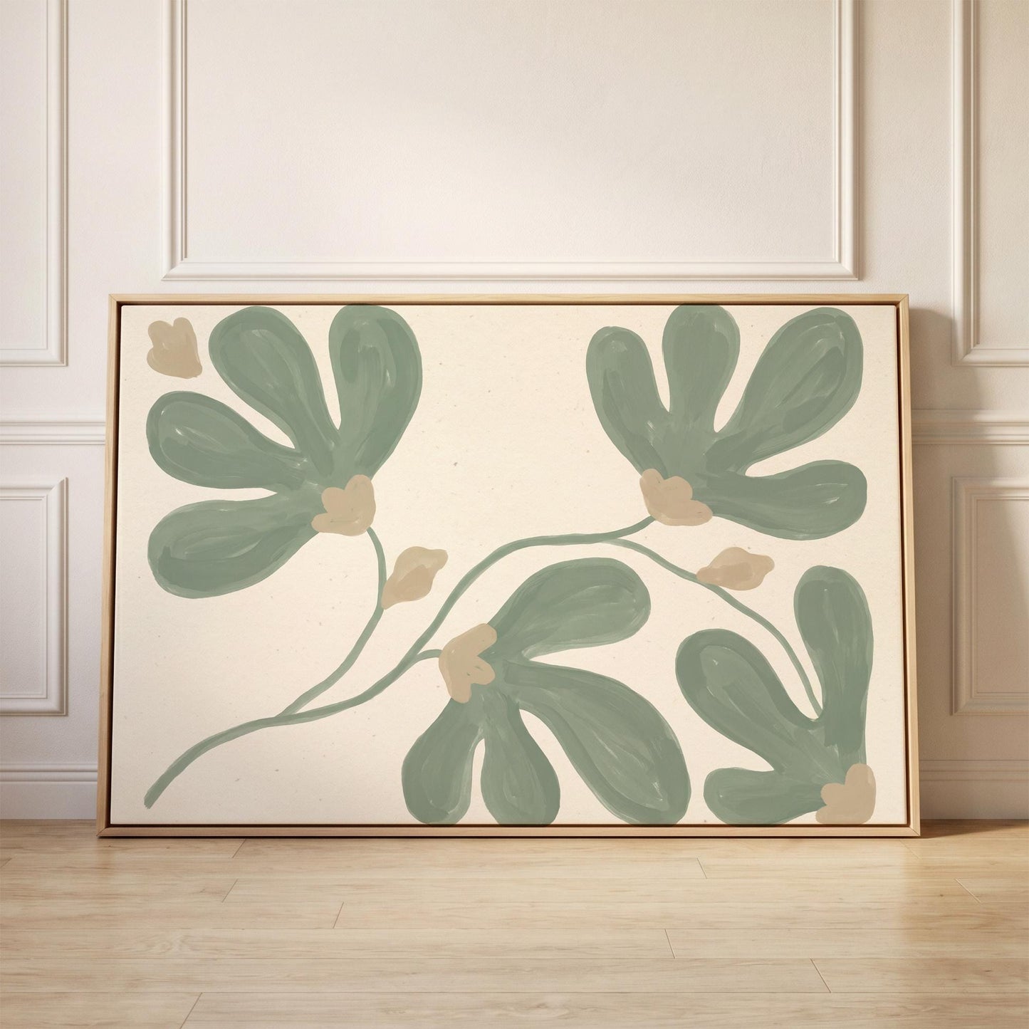 Botanical Flower Canvas Wall Art