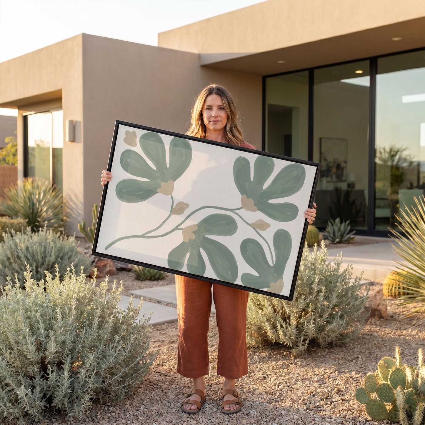 Botanical Flower Canvas Wall Art
