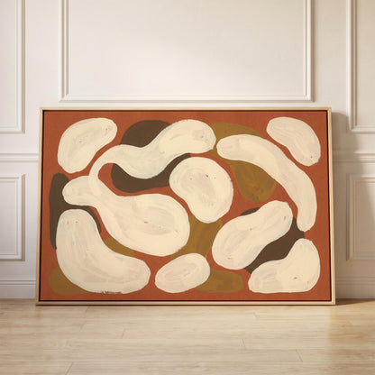 Abstract Organic Shapes Canvas Wall Art