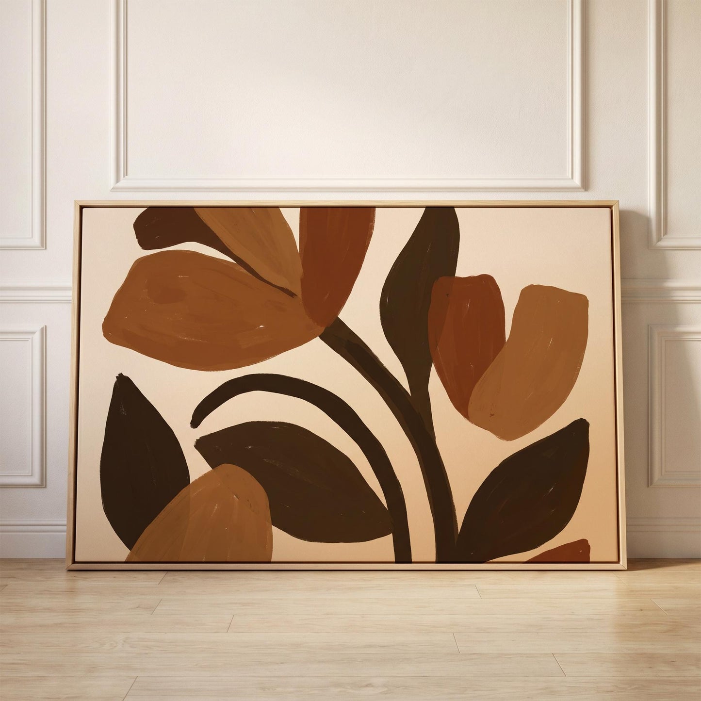 Abstract Tulip Canvas Wall Art