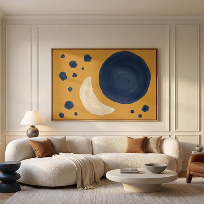 Abstract Moon Canvas Wall Art