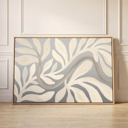 Abstract Botanical Leaf Canvas Wall Art