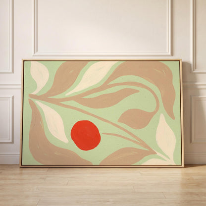Abstract Botanical Leaf Canvas Wall Art