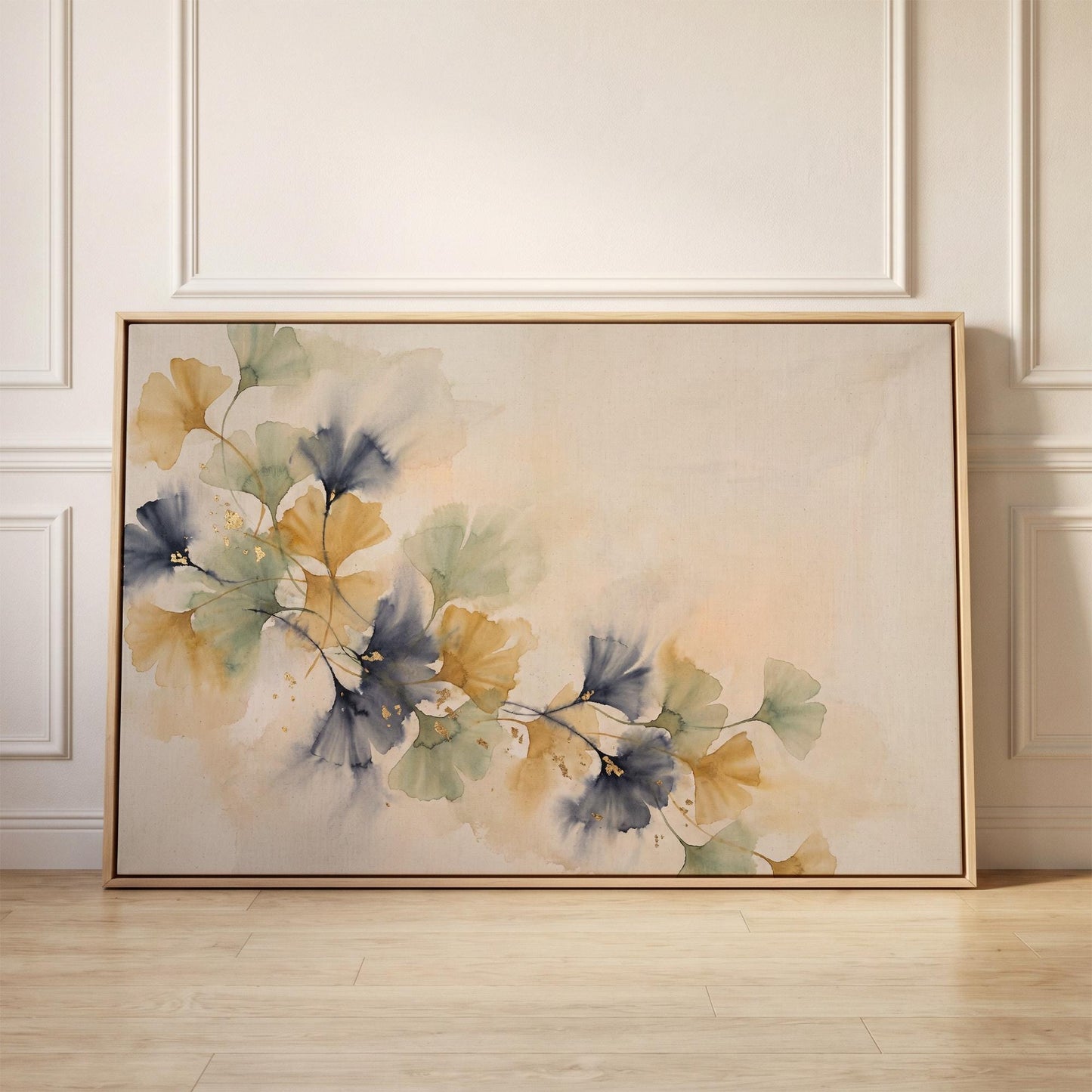 Ginkgo Leaves Canvas Wall Art