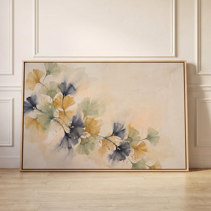 Ginkgo Leaves Canvas Wall Art