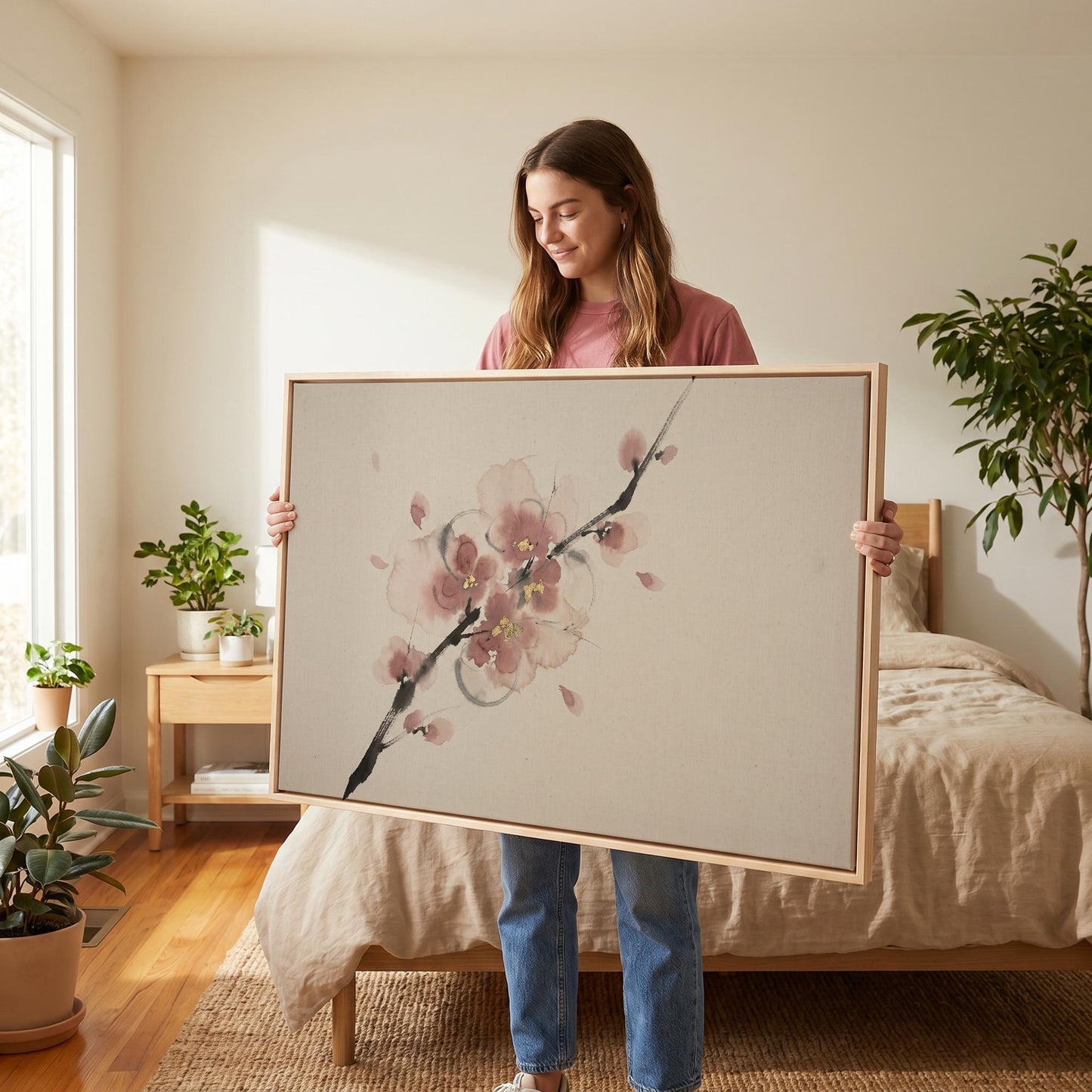 Cherry Blossom Canvas Wall Art