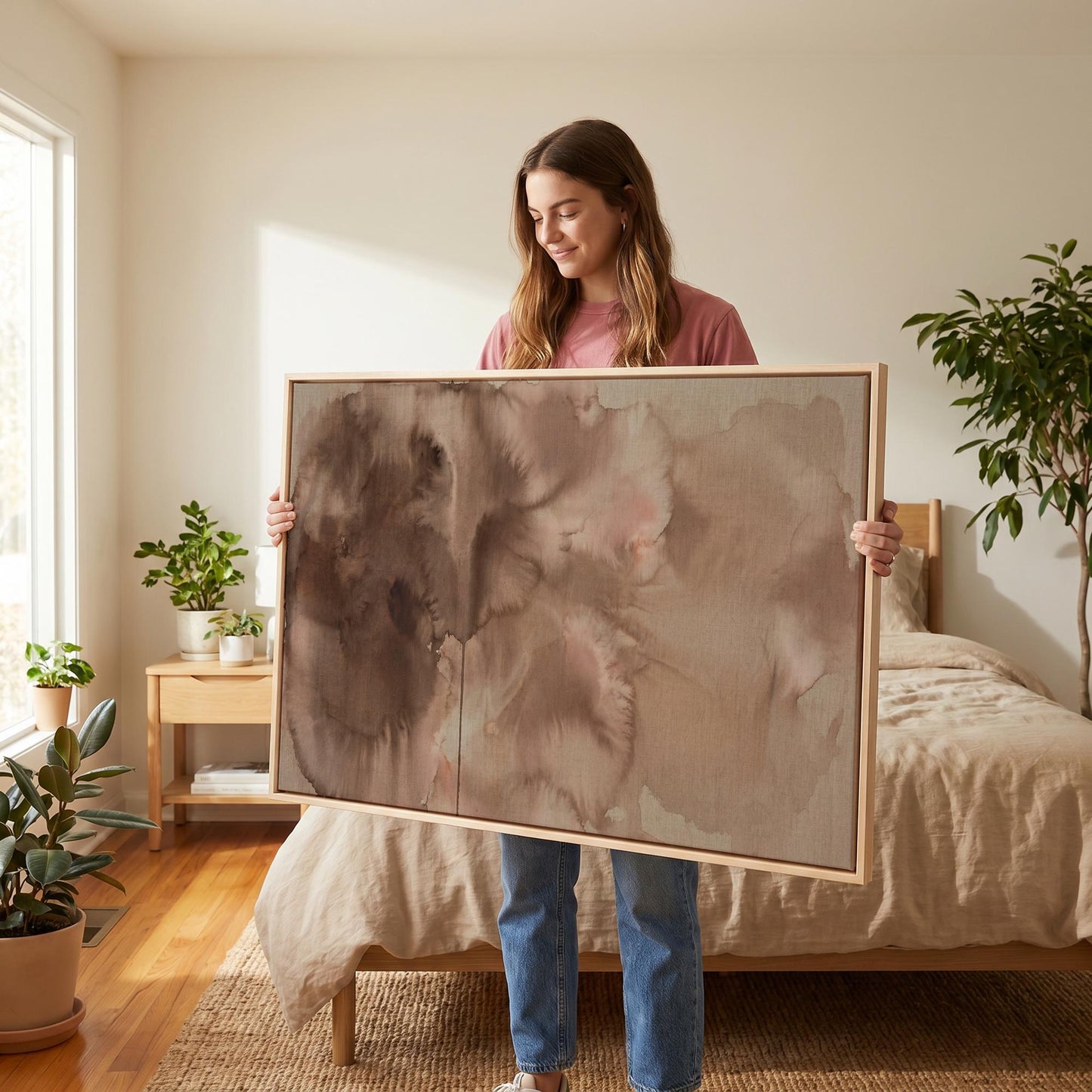 Abstract Watercolor Canvas Wall Art