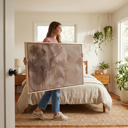 Abstract Watercolor Canvas Wall Art
