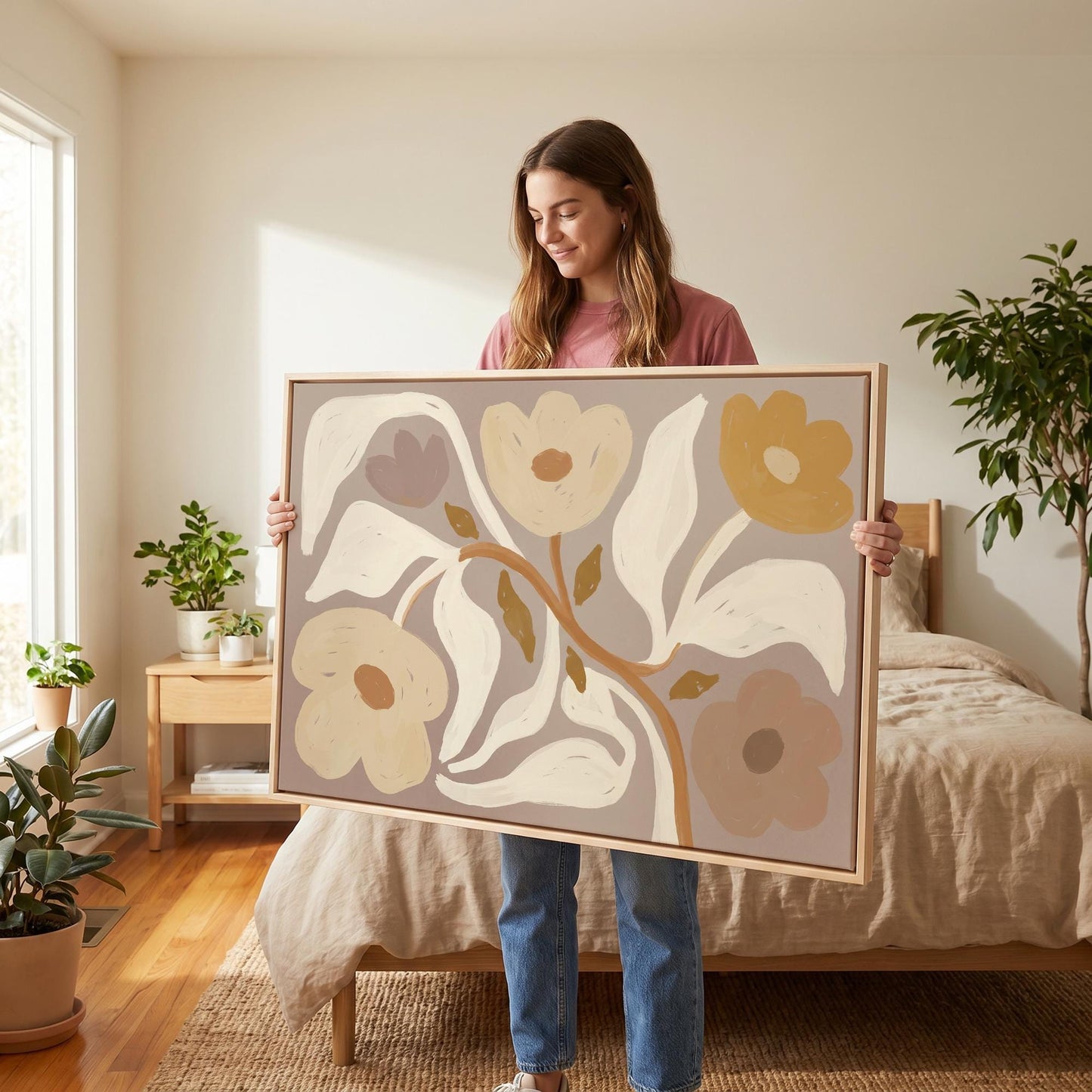 Botanical Flowers Canvas Wall Art