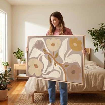 Botanical Flowers Canvas Wall Art