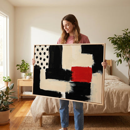 Abstract Geometric Canvas Wall Art