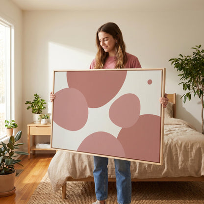 Abstract Organic Shapes Canvas Wall Art
