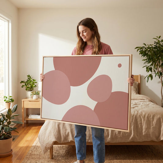 Abstract Organic Shapes Canvas Wall Art
