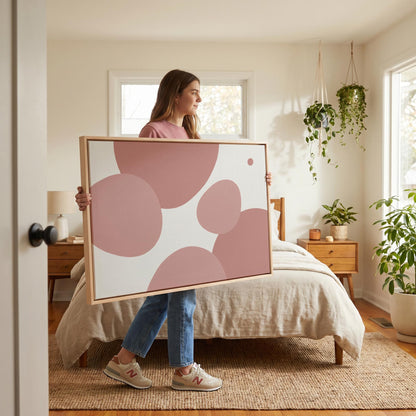 Abstract Organic Shapes Canvas Wall Art