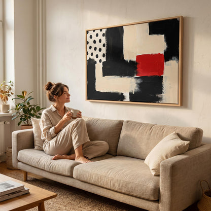 Abstract Geometric Canvas Wall Art