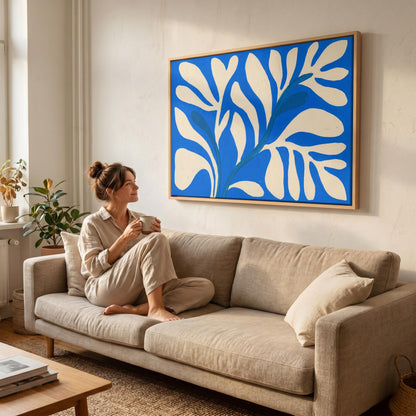 Abstract Botanical Leaf Canvas Wall Art