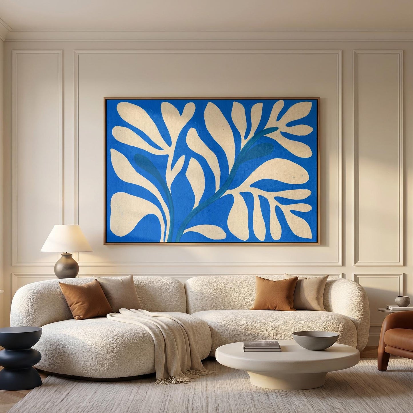 Abstract Botanical Leaf Canvas Wall Art