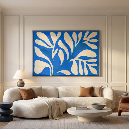 Abstract Botanical Leaf Canvas Wall Art
