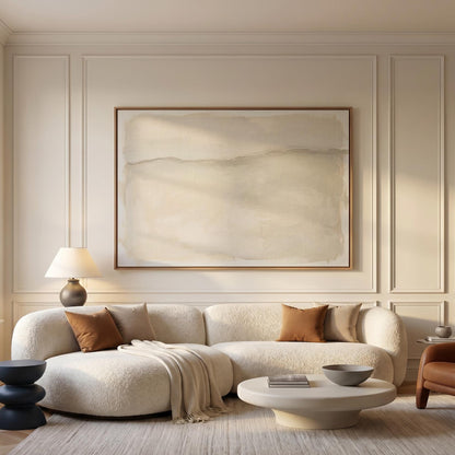 Neutral Abstract Canvas Wall Art