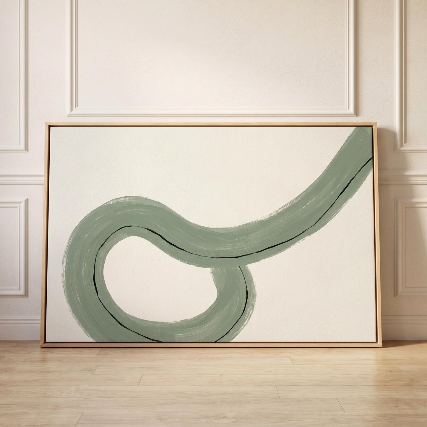 Abstract Swirl Canvas Wall Art