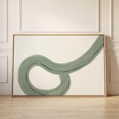 Abstract Swirl Canvas Wall Art